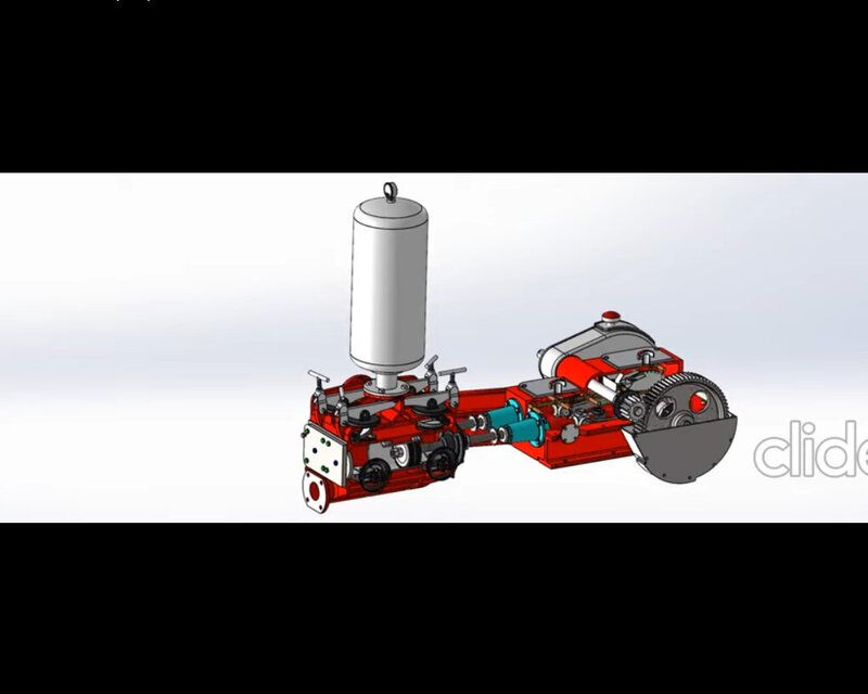 3D Video der Doppeltwirkende Kolbenpumpe