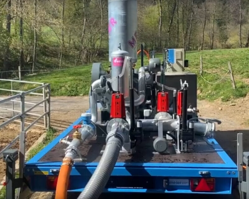 Die 1. Kolbenpumpe H-90-0 SG 2 im Feldeinsatz